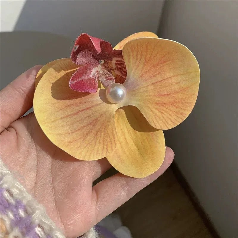 Pastoral Flower Plastic Hair Clip