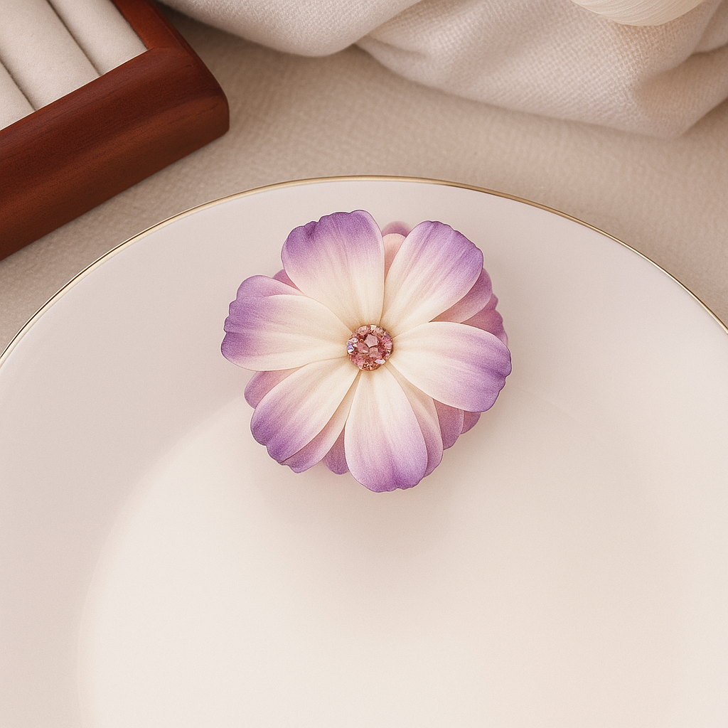 Pastel Petal Blossom Hair Clip