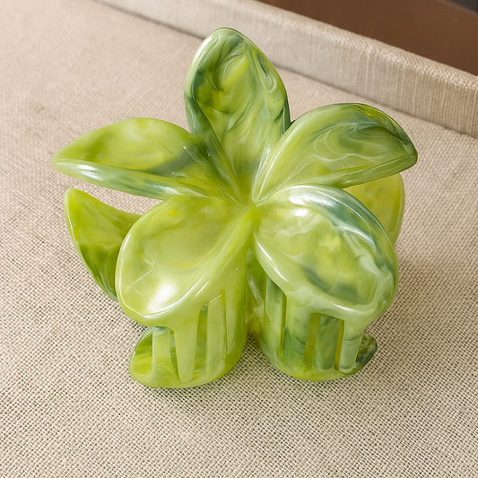 Tropical Bloom Flower Hair Claw Clip