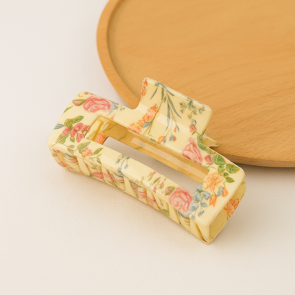 Botanical Floral Hair Claw Clip