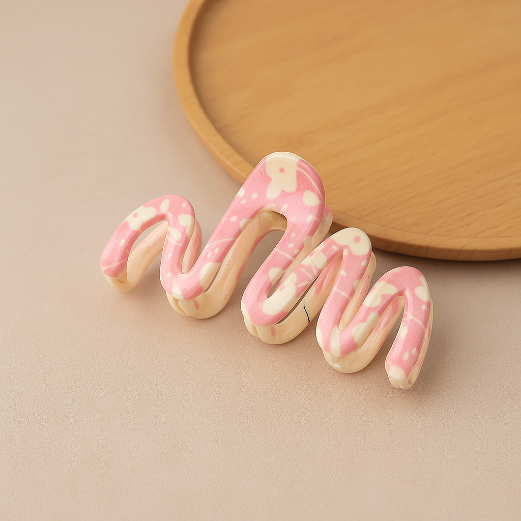 Cherry Blossom Hair Claw Clip