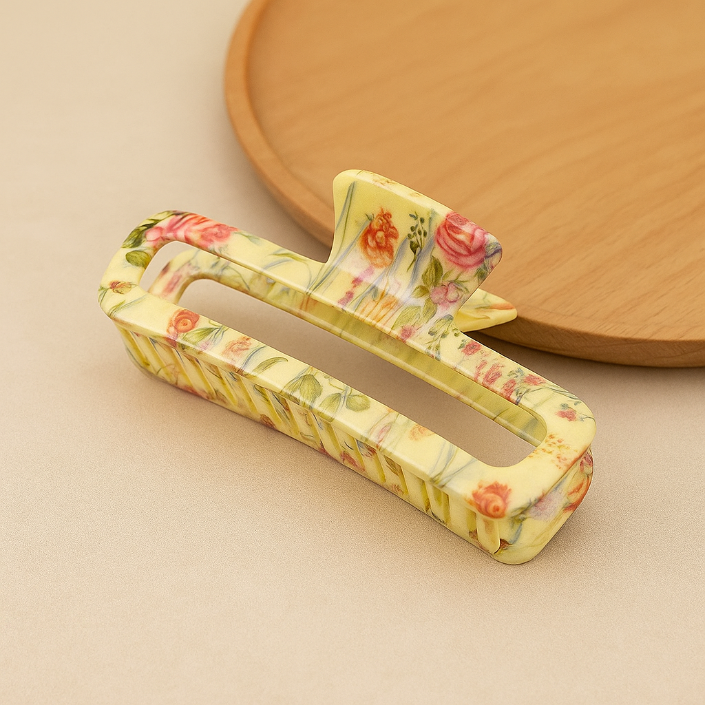 Botanical Floral Hair Claw Clip