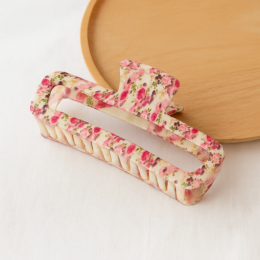 Tiny Rose Flower Hair Claw Clip