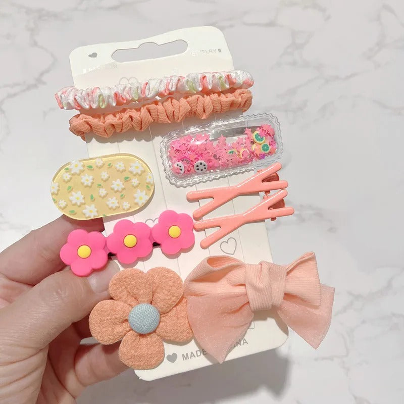 Flower Bow Knot Cloth Hair Clip