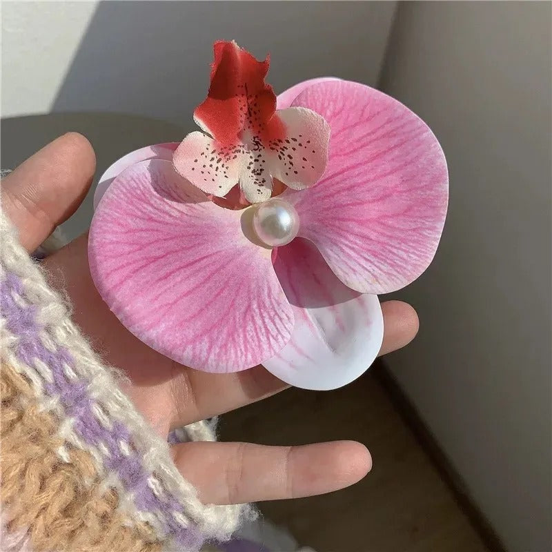 Pastoral Flower Plastic Hair Clip