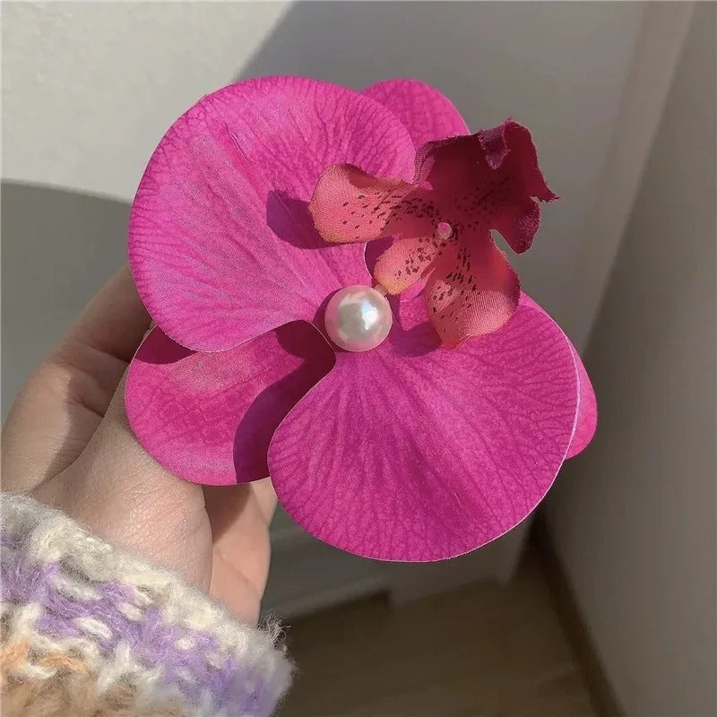 Pastoral Flower Plastic Hair Clip