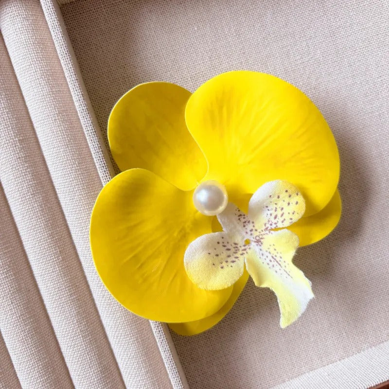 Pastoral Flower Plastic Hair Clip