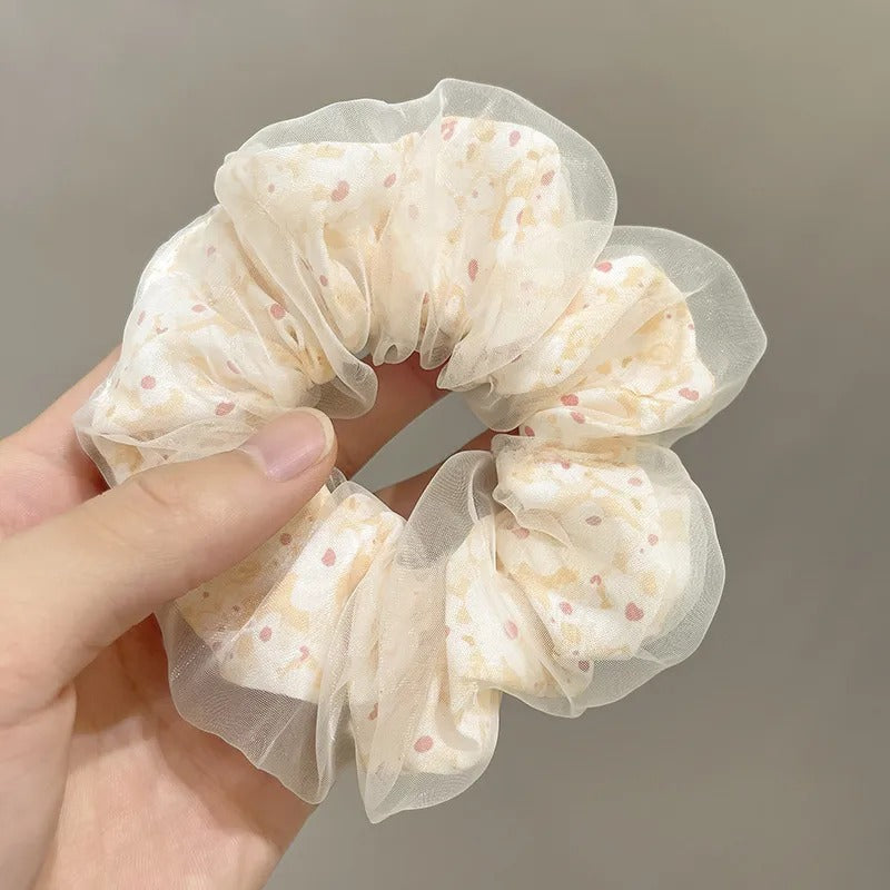 Peach Glow Sheer Scrunchie