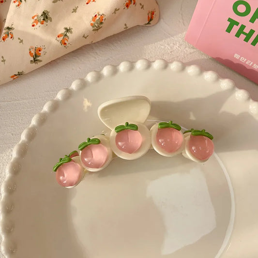 Pastel Peach Hair Claw Collection