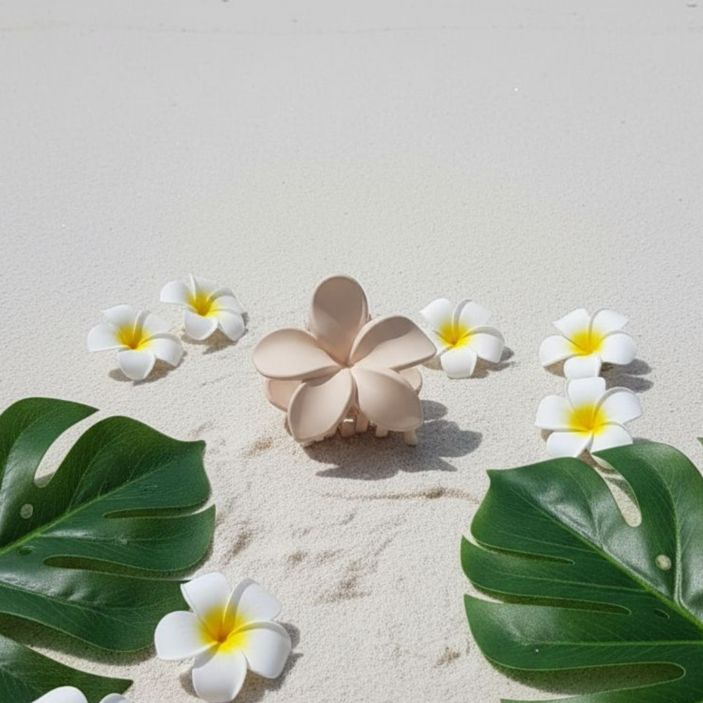 Floral Chic Hair Claw Clip