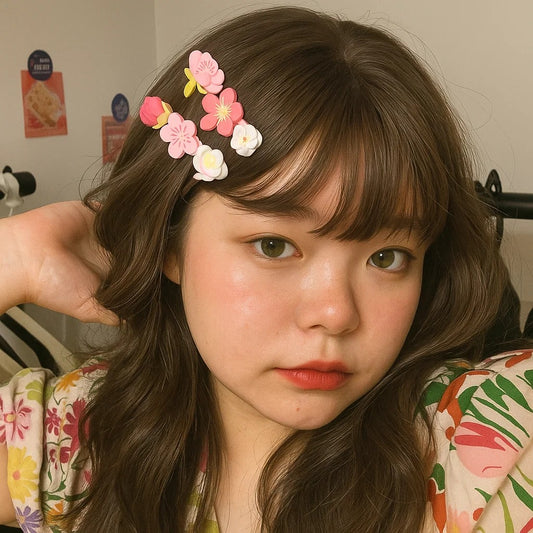 Crochet Lace Plumeria Hair Clip