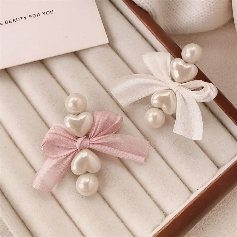 Pearl Butterfly Knot Hair Clip