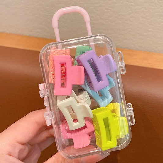 Mini Colorful Hair Claw Clips (10 Pieces)