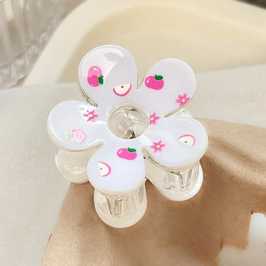 Minimalist Flower Hair Claw Clip