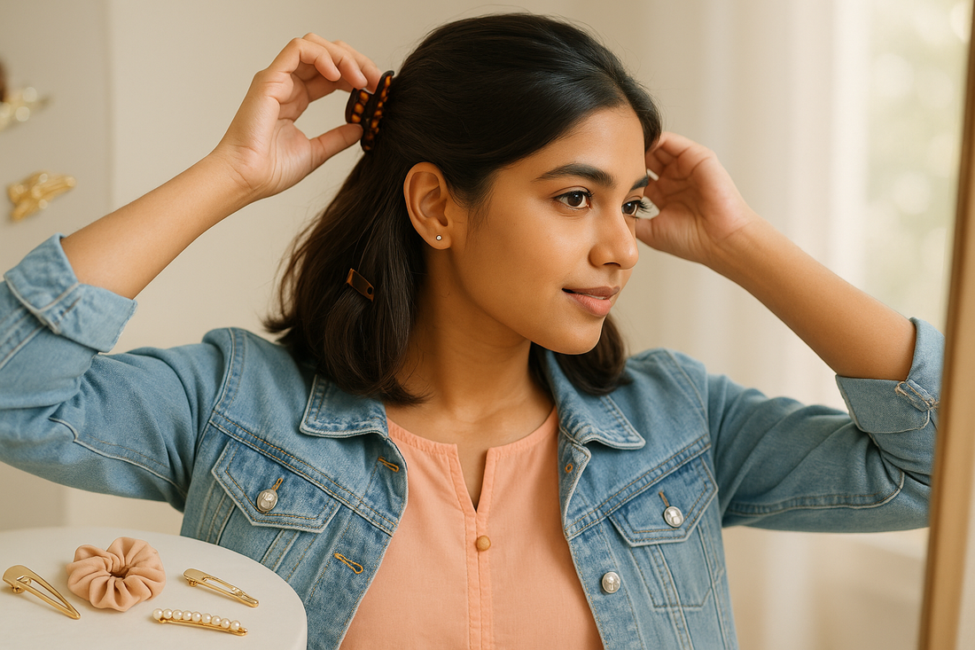 Quick Hair Fix Clips Indian Girls