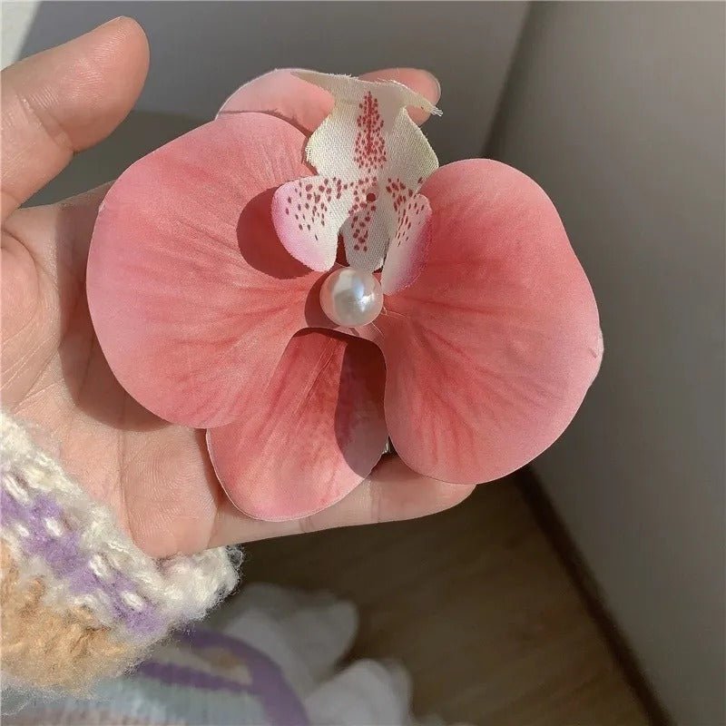 Pastoral Flower Plastic Hair Clip