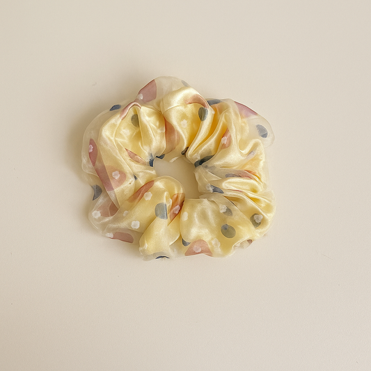 Classic Polka Print Hair Scrunchie