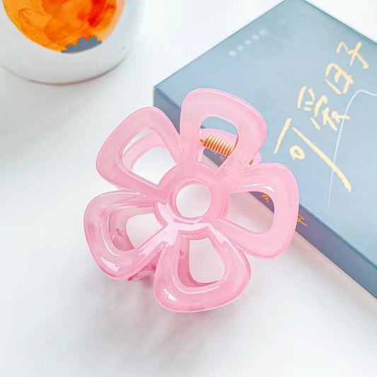 Pastel Bloom Flower Claw Clips