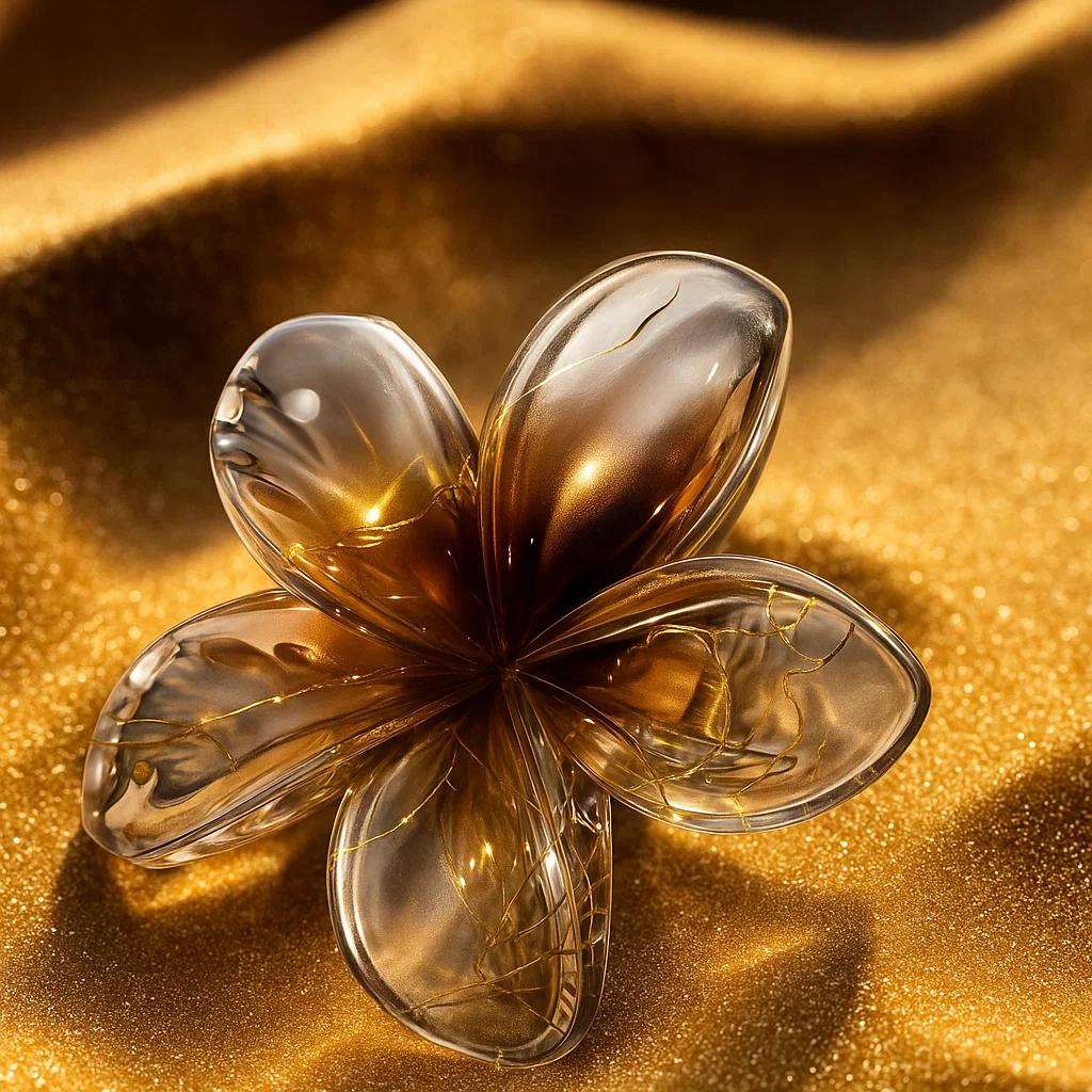 Transparent Flower Hair Claw