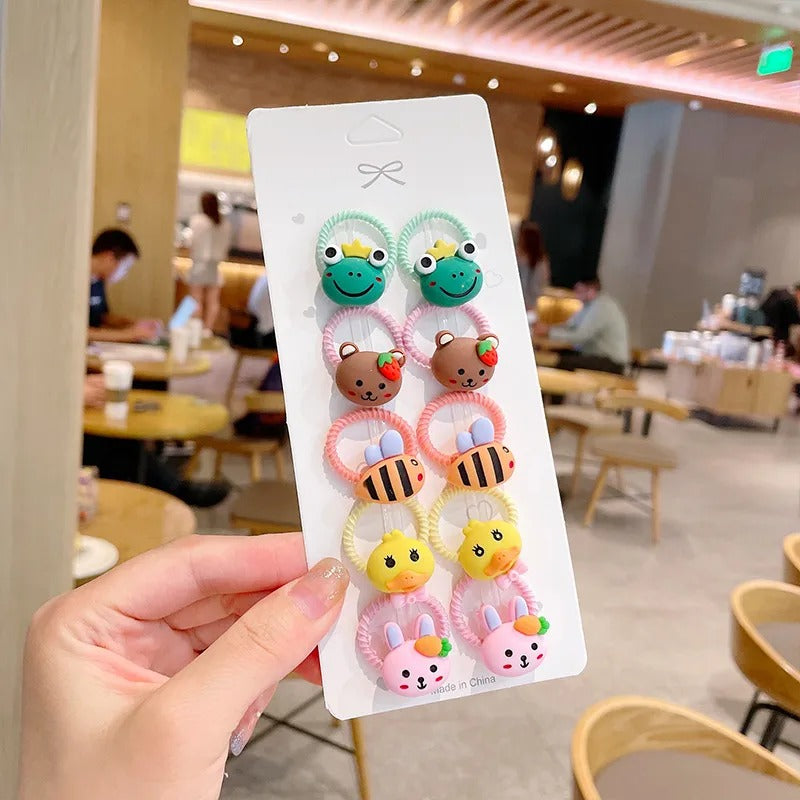 Colorful Daisy Elastic Hair Ties