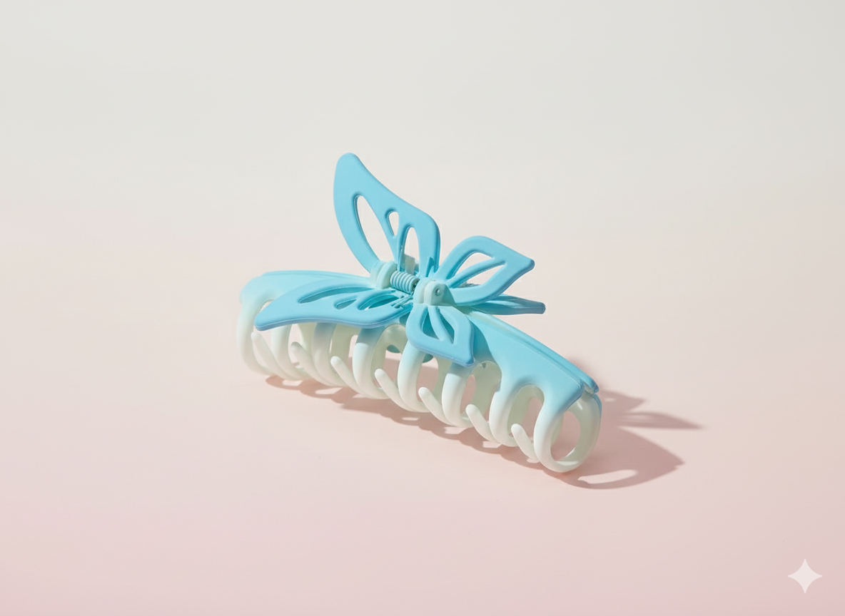 Butterfly-Inspired Hair Claw Clip