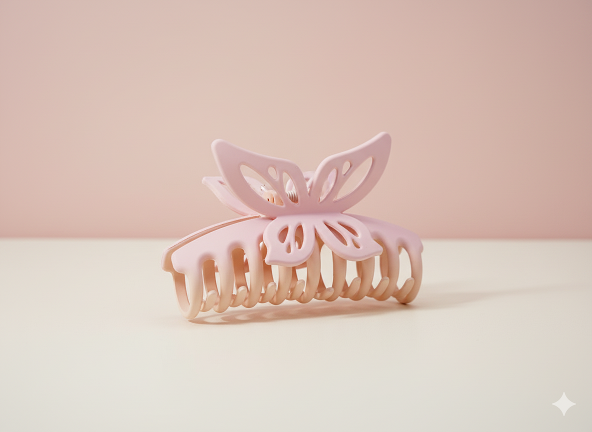 Butterfly-Inspired Hair Claw Clip