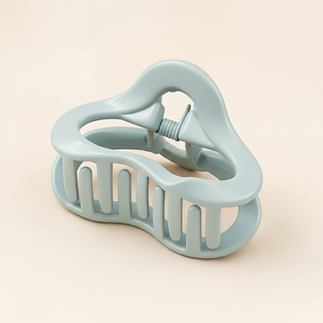 Pastel Wavy Hair Claw Clips