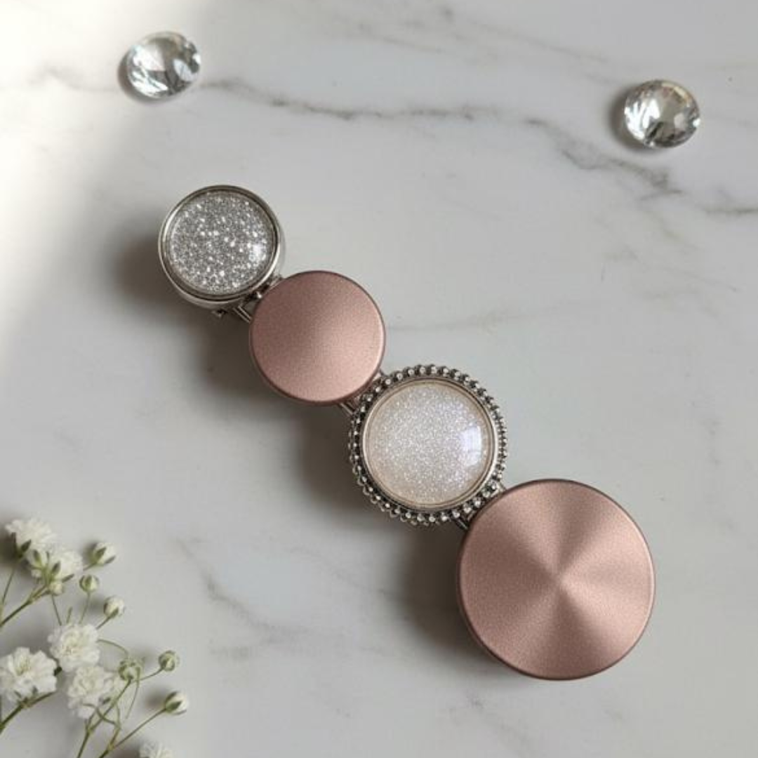 Korean Geometric Stone Hair Clip