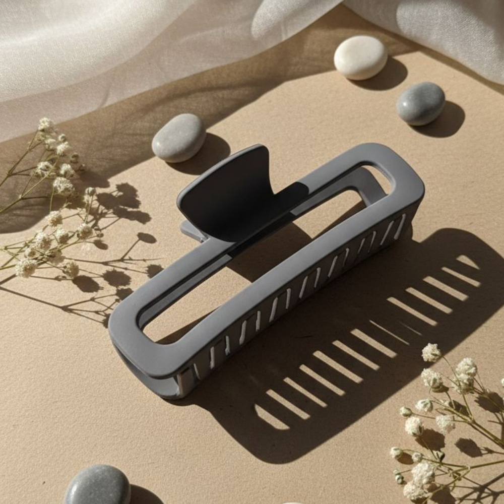 Matte Pastel Rectangular Hair Claw Clip