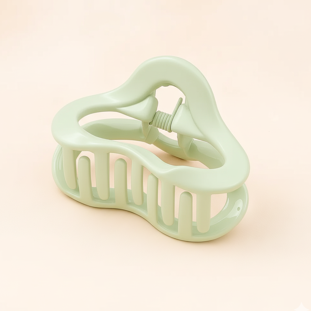 Pastel Wavy Hair Claw Clips
