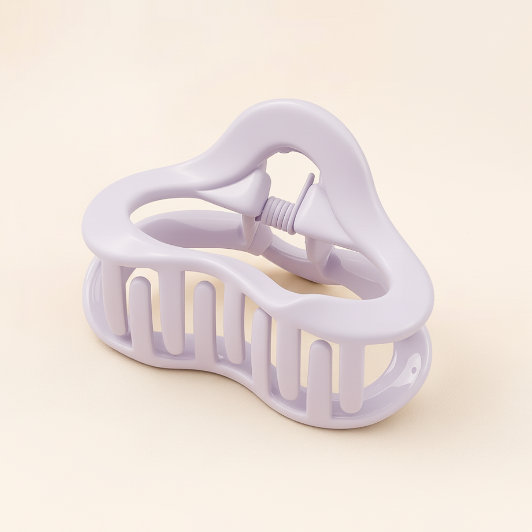 Pastel Wavy Hair Claw Clips