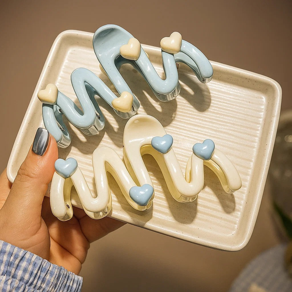 Love Wave Cute Pastel Hair Clip