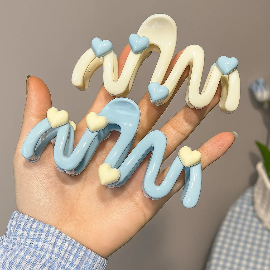 Love Wave Cute Pastel Hair Clip