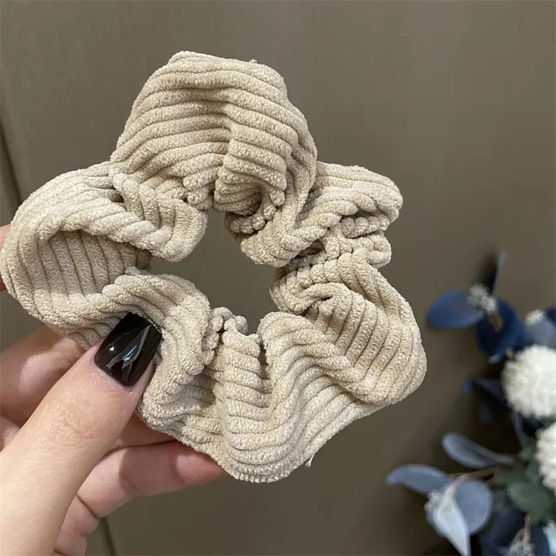 Crimson Corduroy Scrunchie