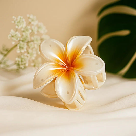 BloomPetal Pastel Pink Floral Hair Claw