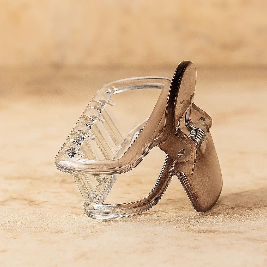 Amber Gradient Square Hair Claw Clip