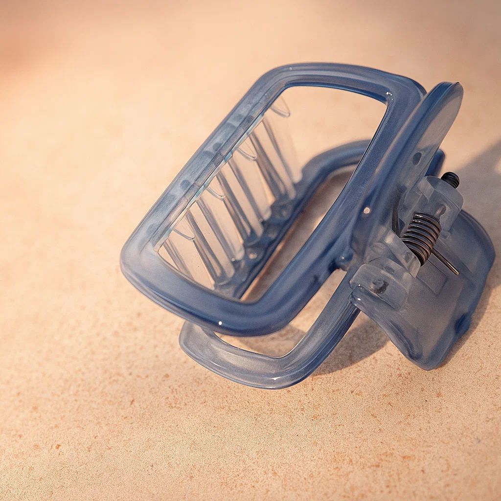 Amber Gradient Square Hair Claw Clip