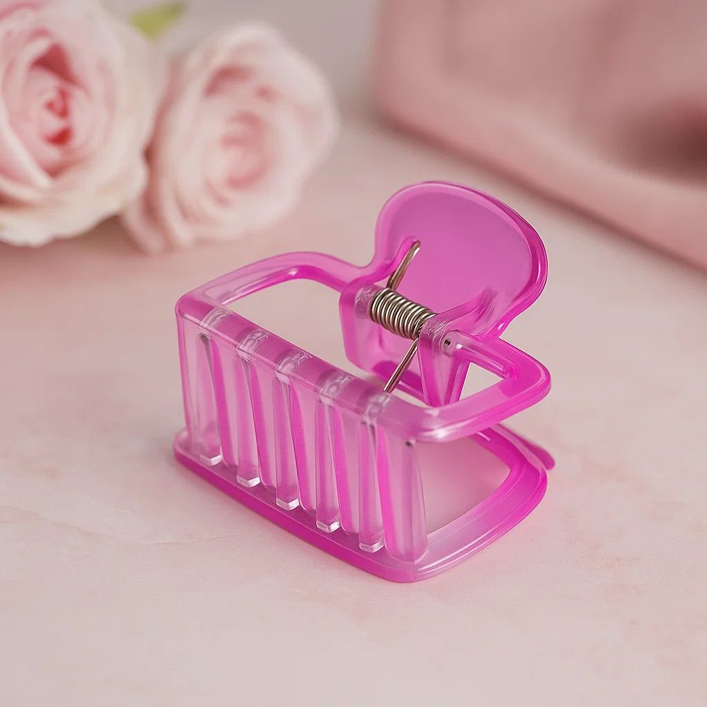 Amber Gradient Square Hair Claw Clip