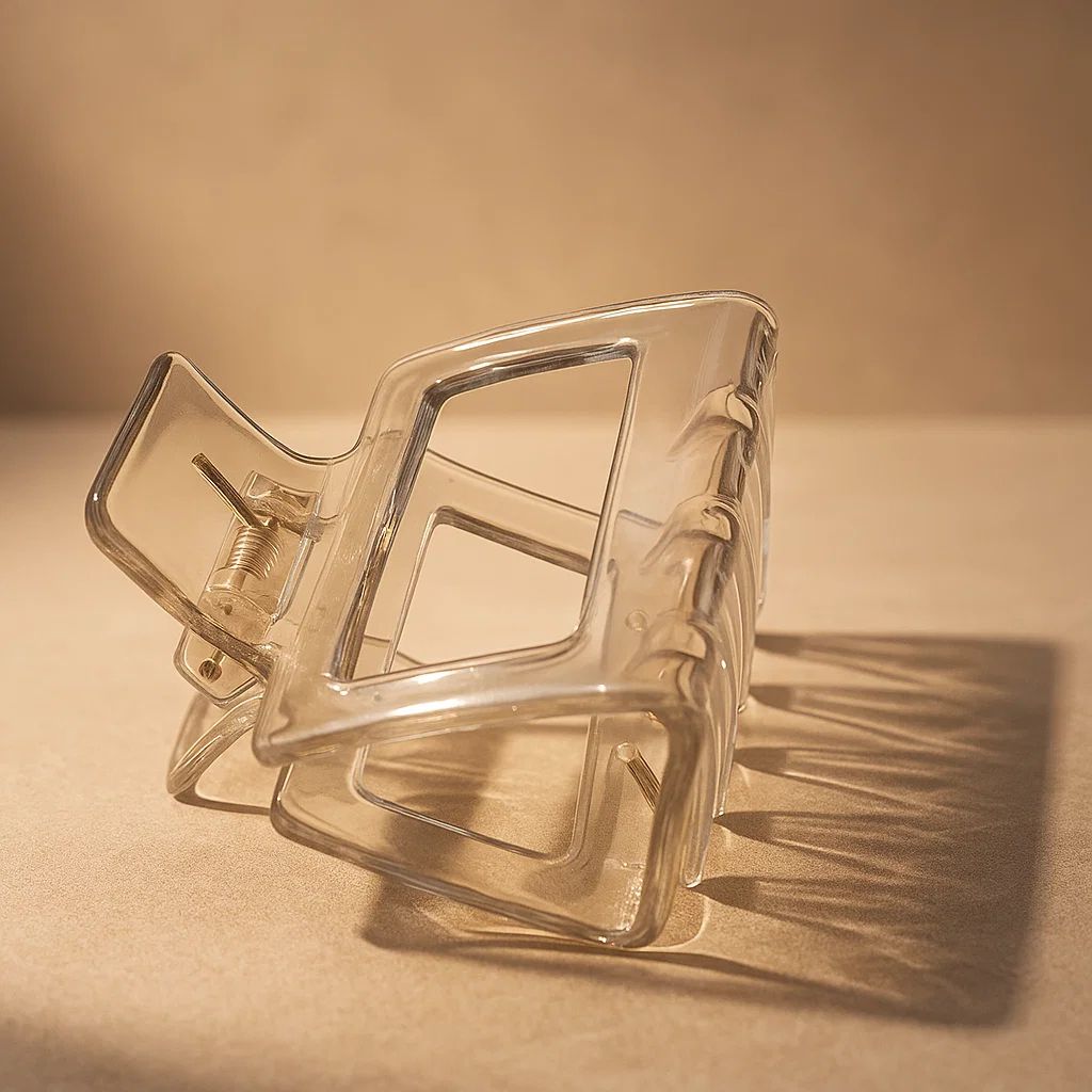 Amber Square Hair Claw Clip