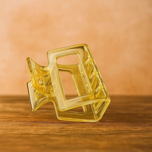 Amber Square Hair Claw Clip