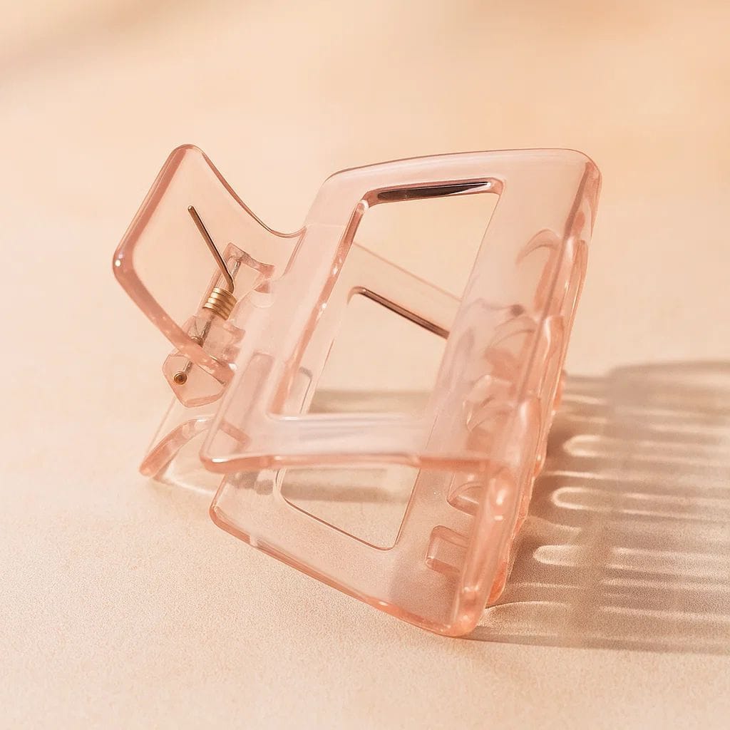 Amber Square Hair Claw Clip