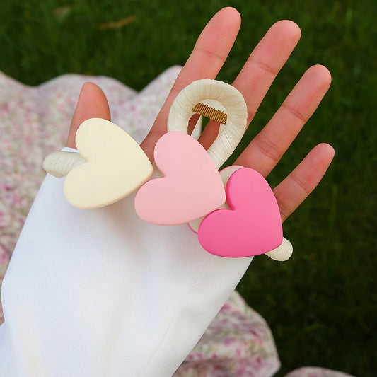 Romantic Triple Heart Hair Clip