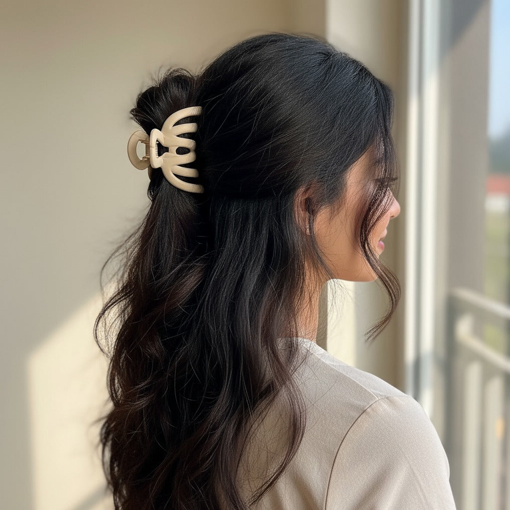 Matte Wave Claw Clip