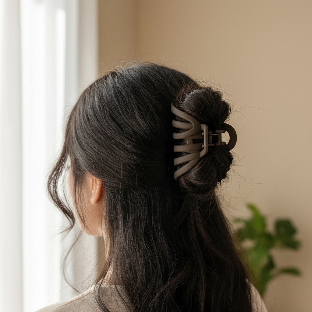 Matte Wave Claw Clip