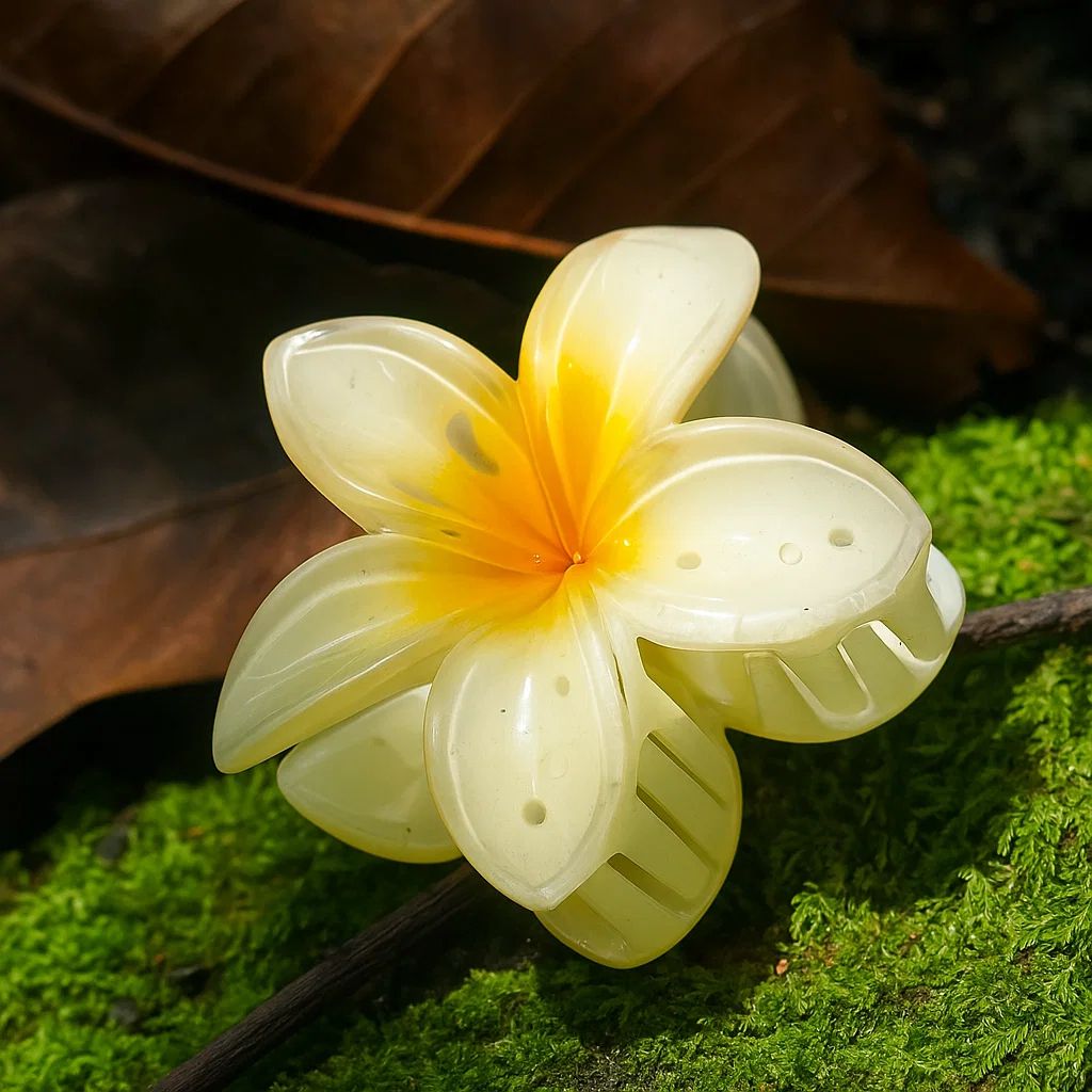 BloomPetal Pastel Pink Floral Hair Claw