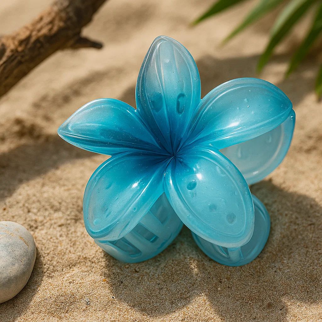 BloomPetal Pastel Pink Floral Hair Claw