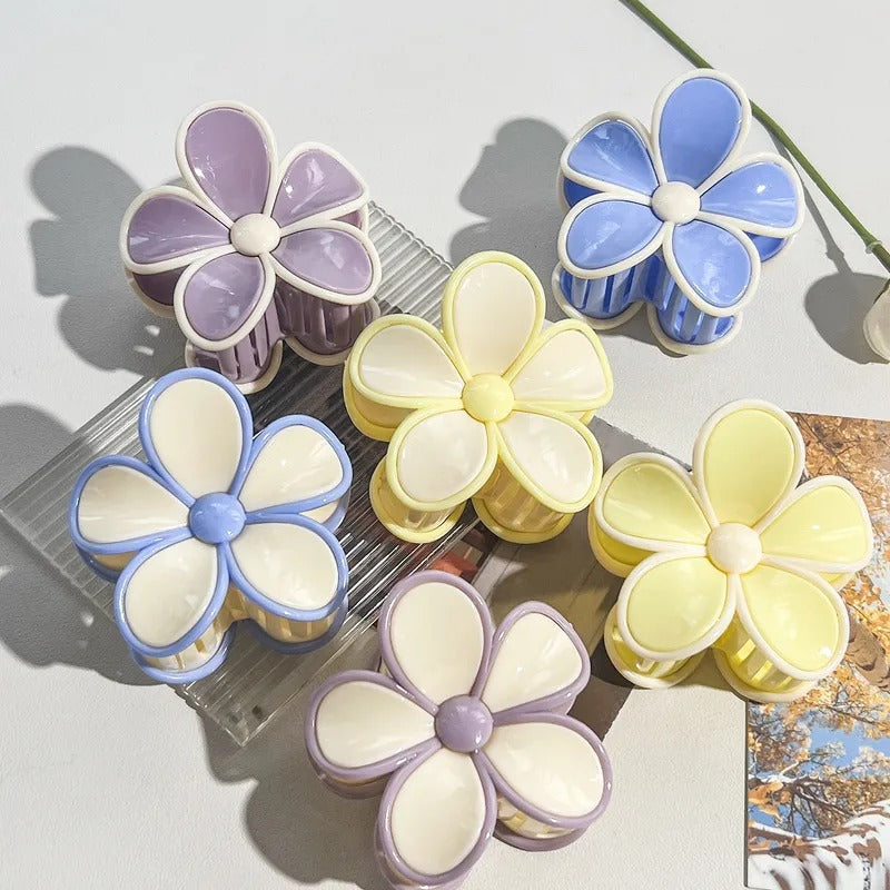 Candy Pastel Petal Hair Clips
