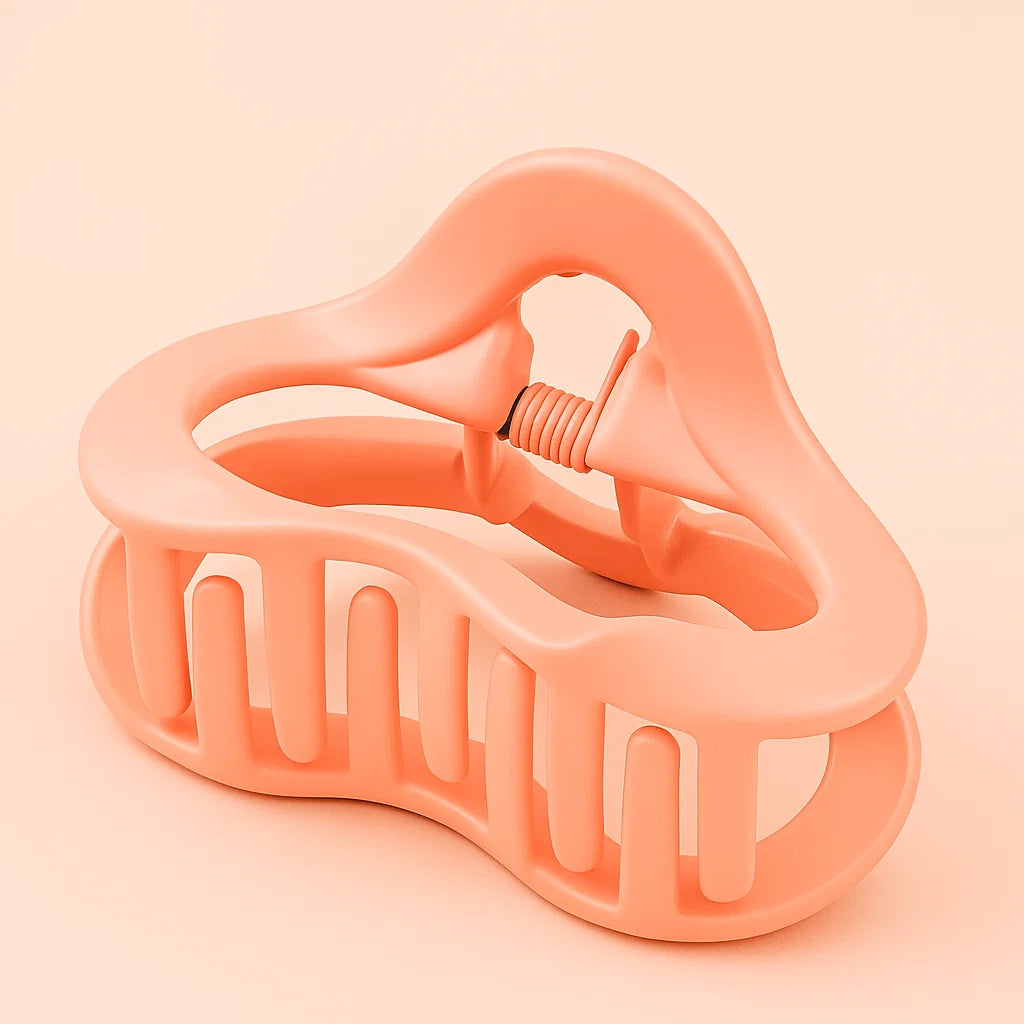 Pastel Wavy Hair Claw Clips