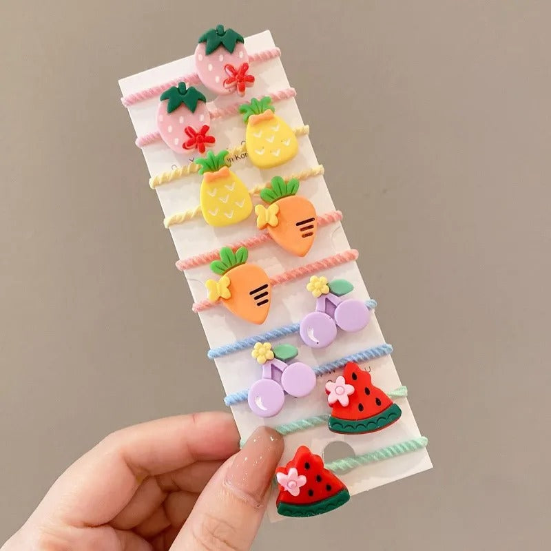 Colorful Daisy Elastic Hair Ties