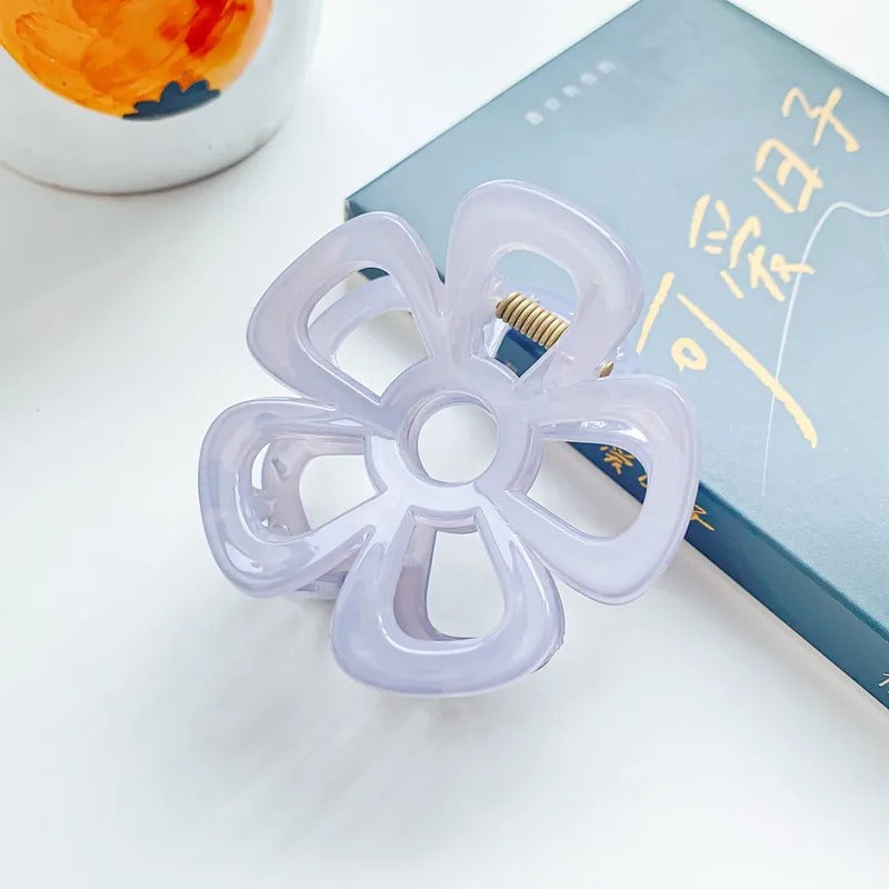 Pastel Bloom Flower Claw Clips